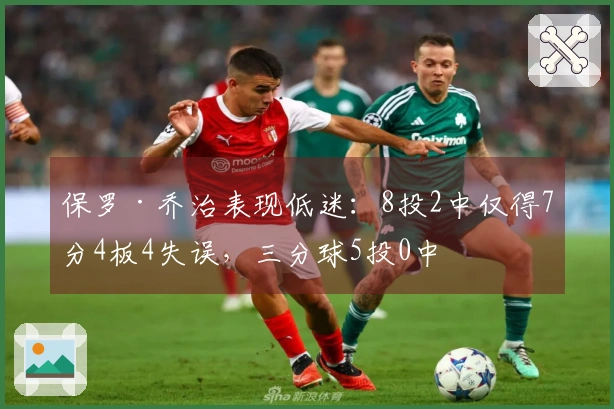 保罗·乔治表现低迷：8投2中仅得7分4板4失误，三分球5投0中